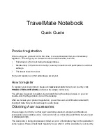 Предварительный просмотр 2 страницы Acer TravelMate P453 Quick Manual