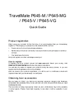 Acer TravelMate P645-M Quick Manual preview