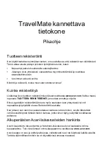 Предварительный просмотр 127 страницы Acer TravelMate Quick Manual