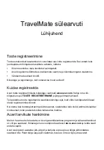 Предварительный просмотр 245 страницы Acer TravelMate Quick Manual