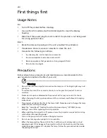 Preview for 8 page of Acer U5530 User Manual