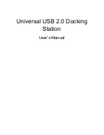 Acer Universal USB 2.0 Docking Station User Manual предпросмотр