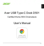 Предварительный просмотр 1 страницы Acer USB Type-C Dock D501 User Manual