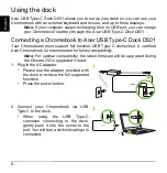 Предварительный просмотр 6 страницы Acer USB Type-C Dock D501 User Manual