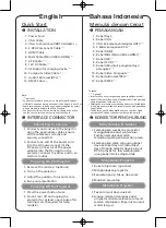 Preview for 2 page of Acer V 7500 Quick Start Manual