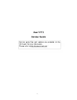 Acer V173 Service Manual предпросмотр