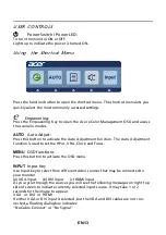 Preview for 14 page of Acer V185HL Manual