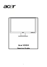 Acer V203H Service Manual предпросмотр