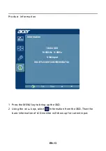 Preview for 27 page of Acer V206WQL User Manual