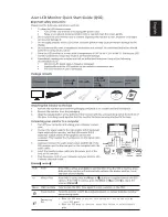 Preview for 1 page of Acer V243H Quick Start Manual