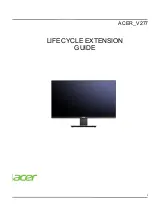 Preview for 1 page of Acer V277 Lifecycle Extension Manual