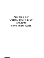 Acer V370 User Manual preview
