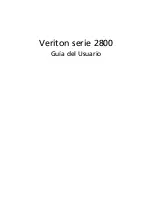 Предварительный просмотр 1 страницы Acer Veriton 2800 Guía Del Usuario