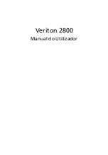 Preview for 1 page of Acer Veriton 2800 Manual Do Utilizador