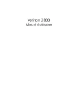 Acer Veriton 2800 Manuel D'Utilisation предпросмотр
