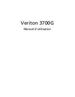 Preview for 1 page of Acer Veriton 3700G Manuel D'Utilisation