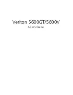 Preview for 1 page of Acer Veriton 5600GT User Manual