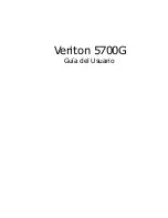 Предварительный просмотр 1 страницы Acer Veriton 5700G (Spanish) Guía Del Usuario