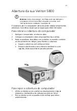 Предварительный просмотр 51 страницы Acer Veriton 5800 Manual Do Utilizador
