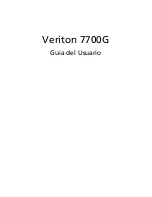 Acer Veriton 7700G (Spanish) Guía Del Usuario preview