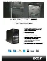 Preview for 1 page of Acer Veriton M498G Specifications