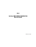 Предварительный просмотр 1 страницы Acer Veriton M6610 Service Manual