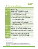 Preview for 2 page of Acer Veriton M6610G Specifications