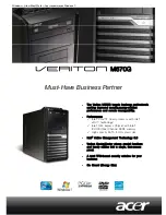 Preview for 1 page of Acer Veriton M670G Specifications