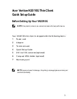 Предварительный просмотр 5 страницы Acer Veriton N2010G Thin Client Quick Setup Manual
