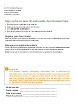 Предварительный просмотр 2 страницы Acer Veriton N4640G User Manual