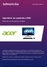 Acer Veriton VZ2594 User Manual предпросмотр
