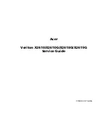 Preview for 1 page of Acer Veriton X2610 Service Manual