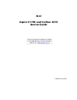 Предварительный просмотр 1 страницы Acer Veriton X270 Service Manual