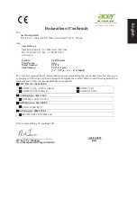 Preview for 9 page of Acer VT270 User Manual