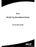 Preview for 1 page of Acer WLAN 11g Broadband Router Quick Start Manual