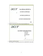 Preview for 10 page of Acer WLAN 11g Broadband Router Quick Start Manual