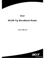 Предварительный просмотр 1 страницы Acer WLAN 11g Broadband Router User Manual