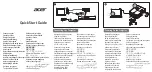 Acer X1126AH Quick Start Manual предпросмотр