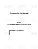 Acer X1130 Series Service Manual preview