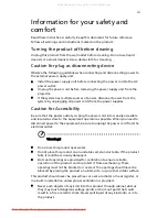 Preview for 3 page of Acer X1183A User Manual