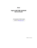 Acer X1200 ED5200A - Aspire Service Manual предпросмотр