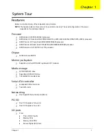 Preview for 9 page of Acer X1200 ED5200A - Aspire Service Manual