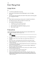 Preview for 8 page of Acer X1210 Series User Manual