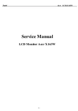 Acer X163W Service Manual предпросмотр