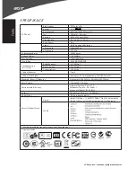 Preview for 26 page of Acer X163WL Quick Setup Manual