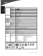 Preview for 34 page of Acer X163WL Quick Setup Manual