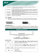 Preview for 5 page of Acer X171 Dual User Manual