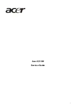 Preview for 1 page of Acer X213W Service Manual