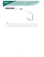 Предварительный просмотр 4 страницы Acer X221 User Manual