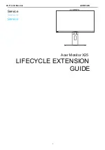 Предварительный просмотр 1 страницы Acer X25 Lifecycle Extension Manual